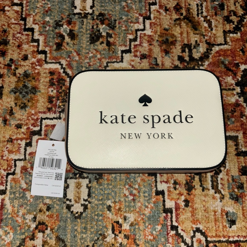 Kate Spade Cream and Black Crossbody